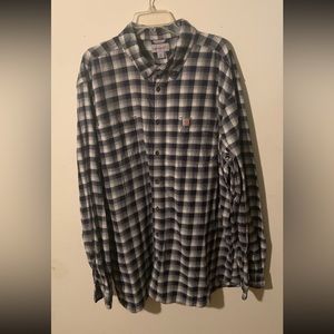 Carhartt flannel button down shirt. Men’s 3XL tall